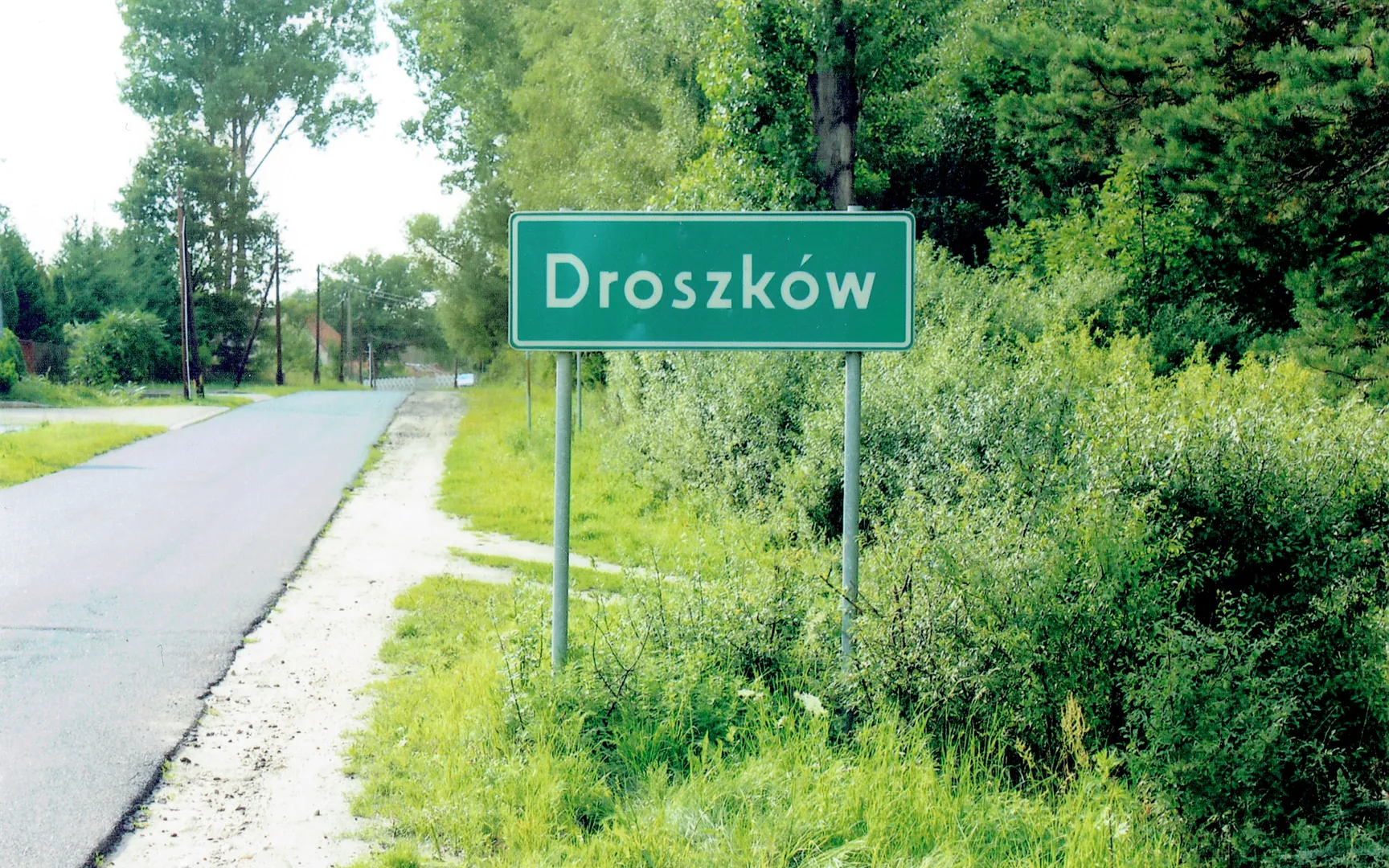 Wjazd do Droszkowa od strony Czarnej